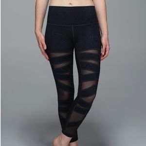 Lululemon Desert Snake Deep Coal High Times Legging *Tech Mesh